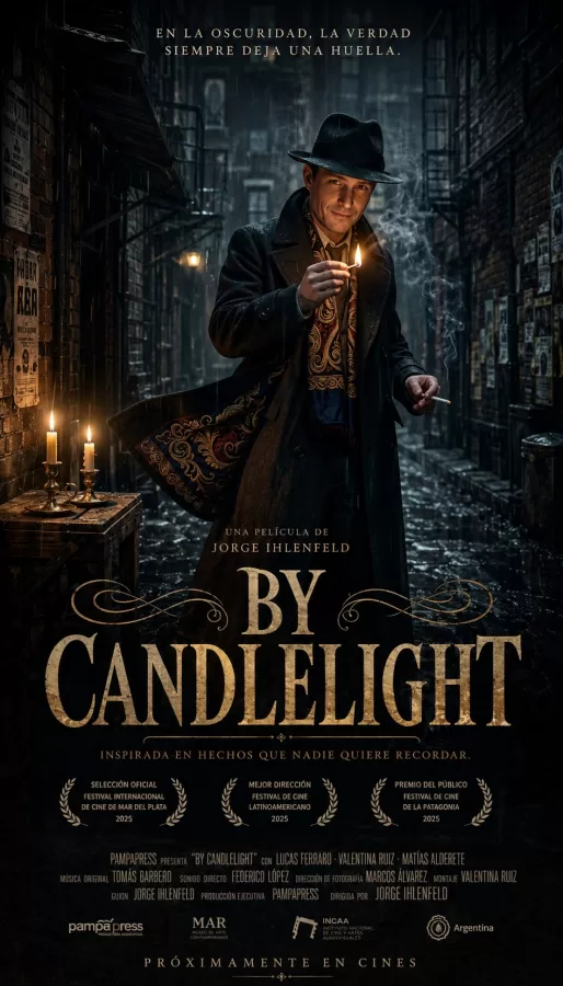 By candlelight Noir_Afiche